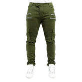 Vaqueros cargo estilo biker para hombre